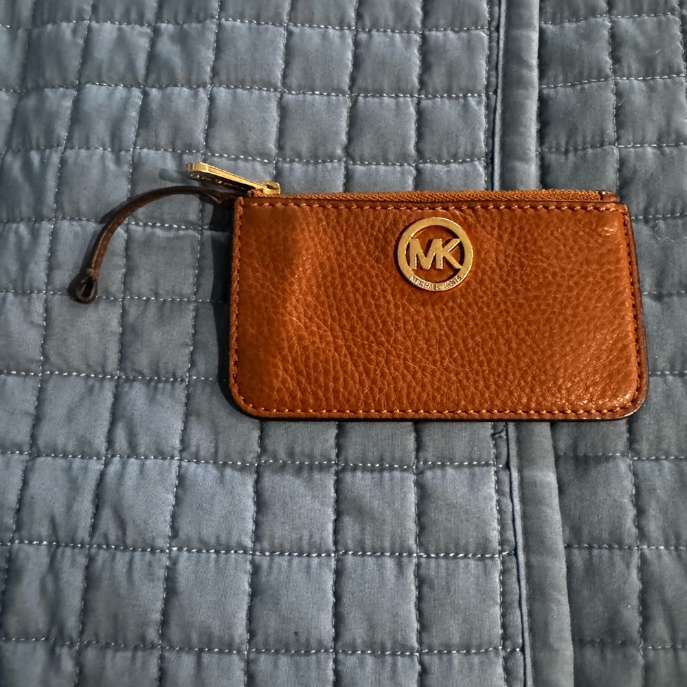 Michael Kors Camel colored Coin Purse, ID Card Holder,